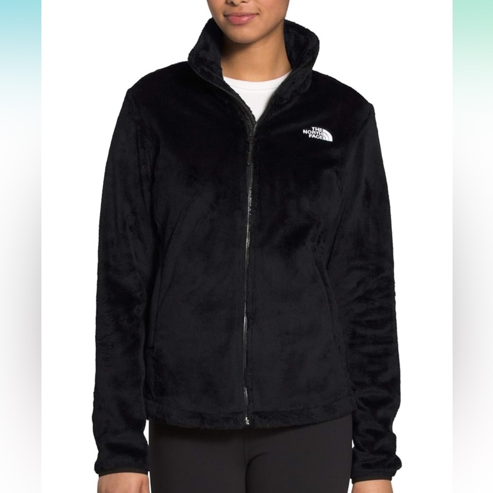 Black Fuzzy Northface Jacket